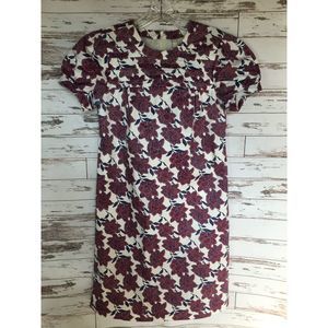 Fossil Floral Print Shift Dress Sz Small